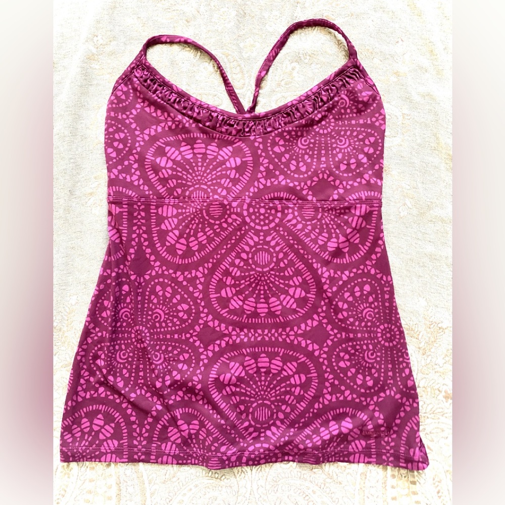 Patagonia medium adorable fuchsia print tank top